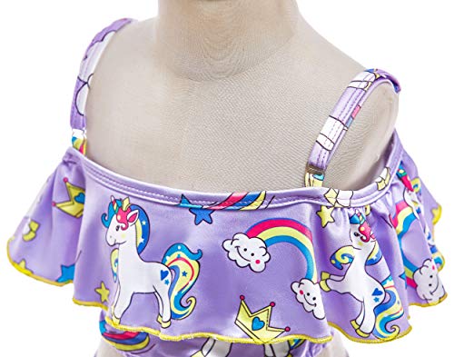 Dressy Daisy Unicorn Swimsuit Bathing Suit Swimwear 2 Piece Tankini with Swim Dress for Girls4
