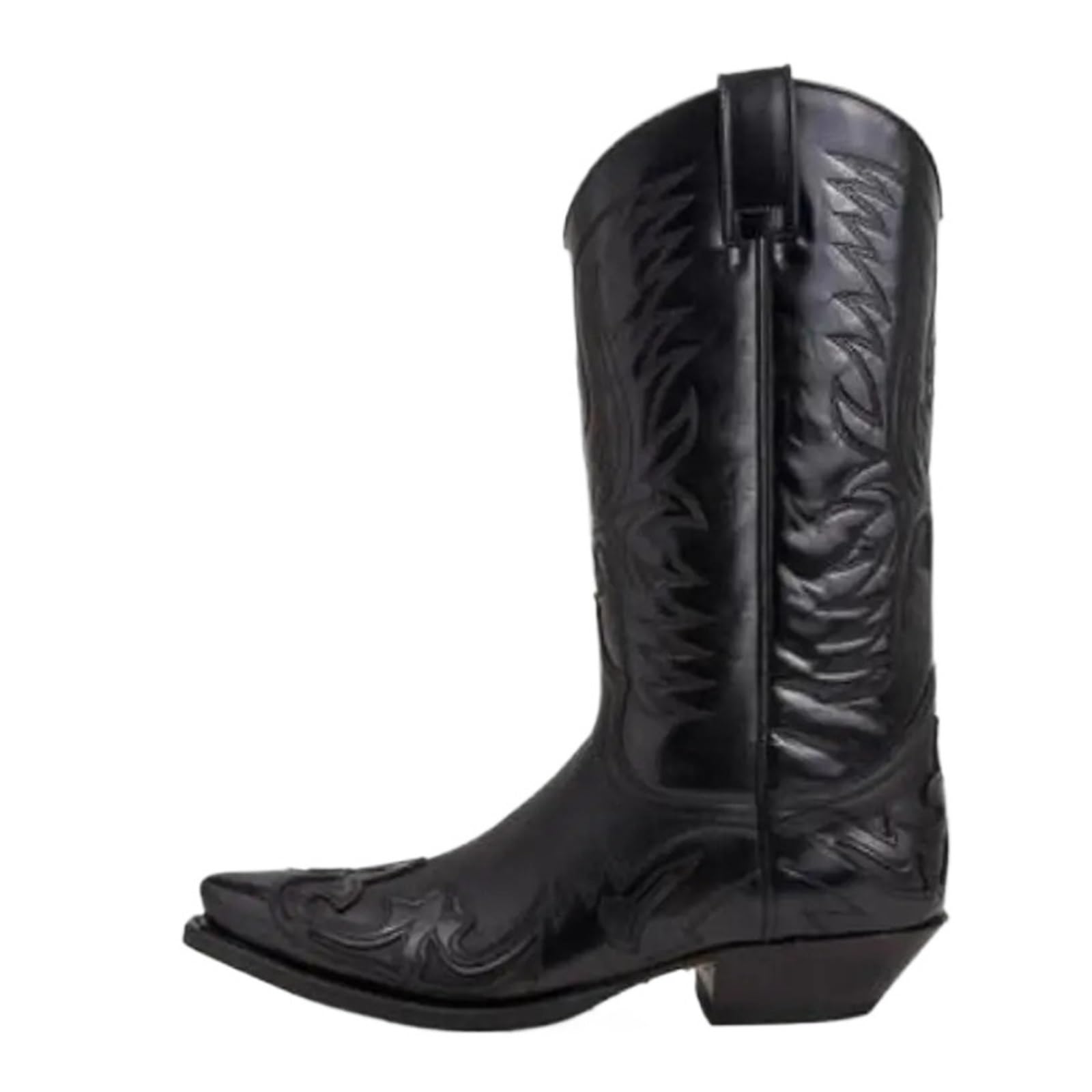 Herren-Stiefel mit mittlerem Absatz, Motorrad-Stil, lässig, Übergrößen: 38-44, 45, 46, 47 und 48.
