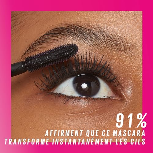 Maybelline New York – Mascara Volume & Définition - Effet Cils Déployés 360° - Tenue 24H - Sans Paquet - Sensational Firework - Couleur : Very Black