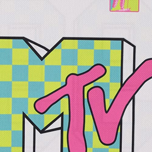Mtv 90S Classic Shows Tank - Mens Iconic Mesh Tank Basketball Jersey (White, X-Large) #TOP4