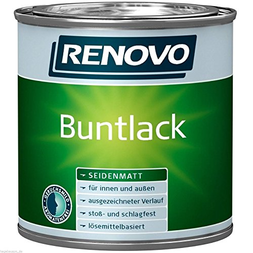 Preisvergleich Produktbild 750 ml RENOVO Buntlack seidenmatt Weiss lmh