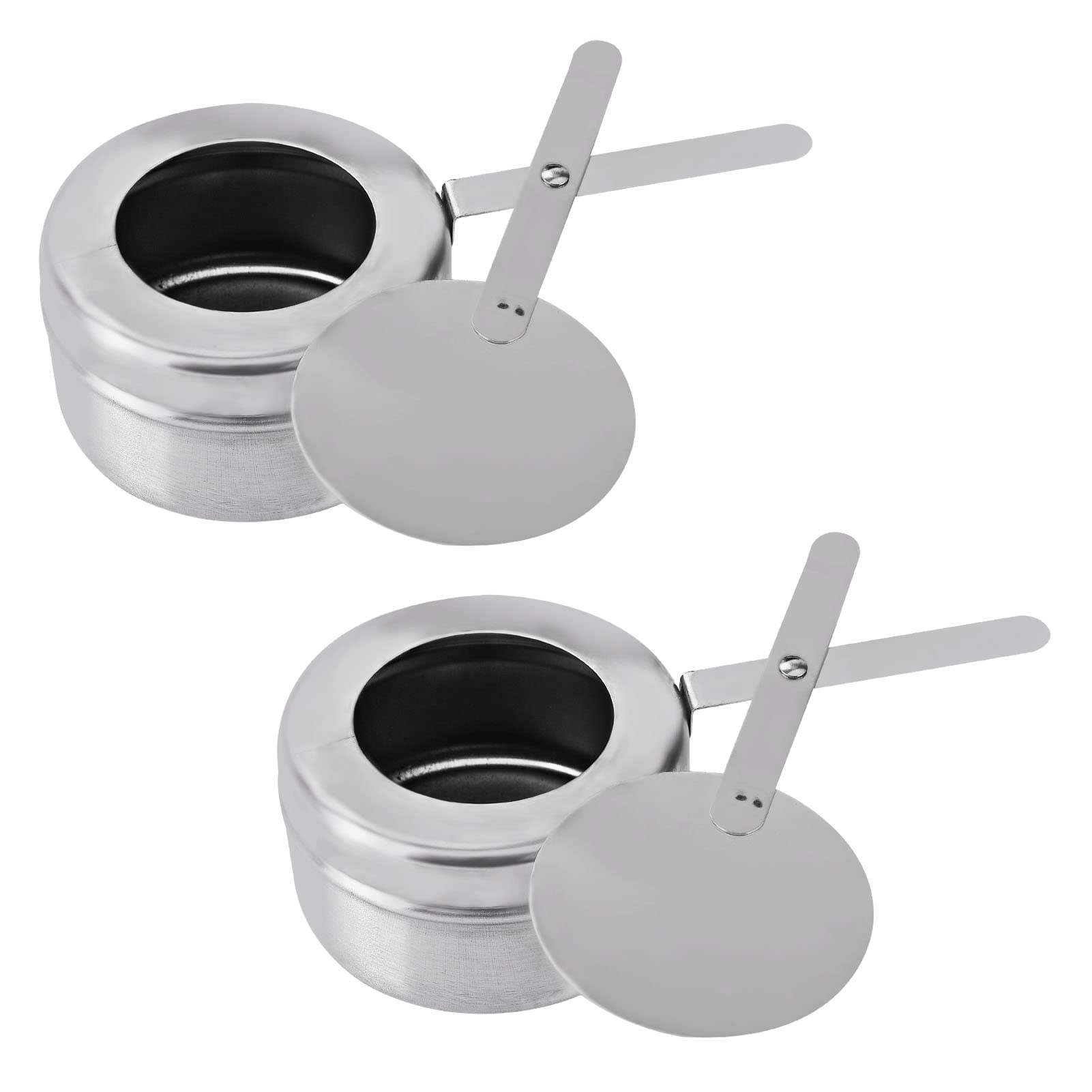 Youyijia 2PC 9L Edelstahl Warmhaltebehälter Buffetwärmer Warmhaltebehälter Speisenwärmer mit Faltbaren Beinen Wärmebehälter für Catering Buffet und Party