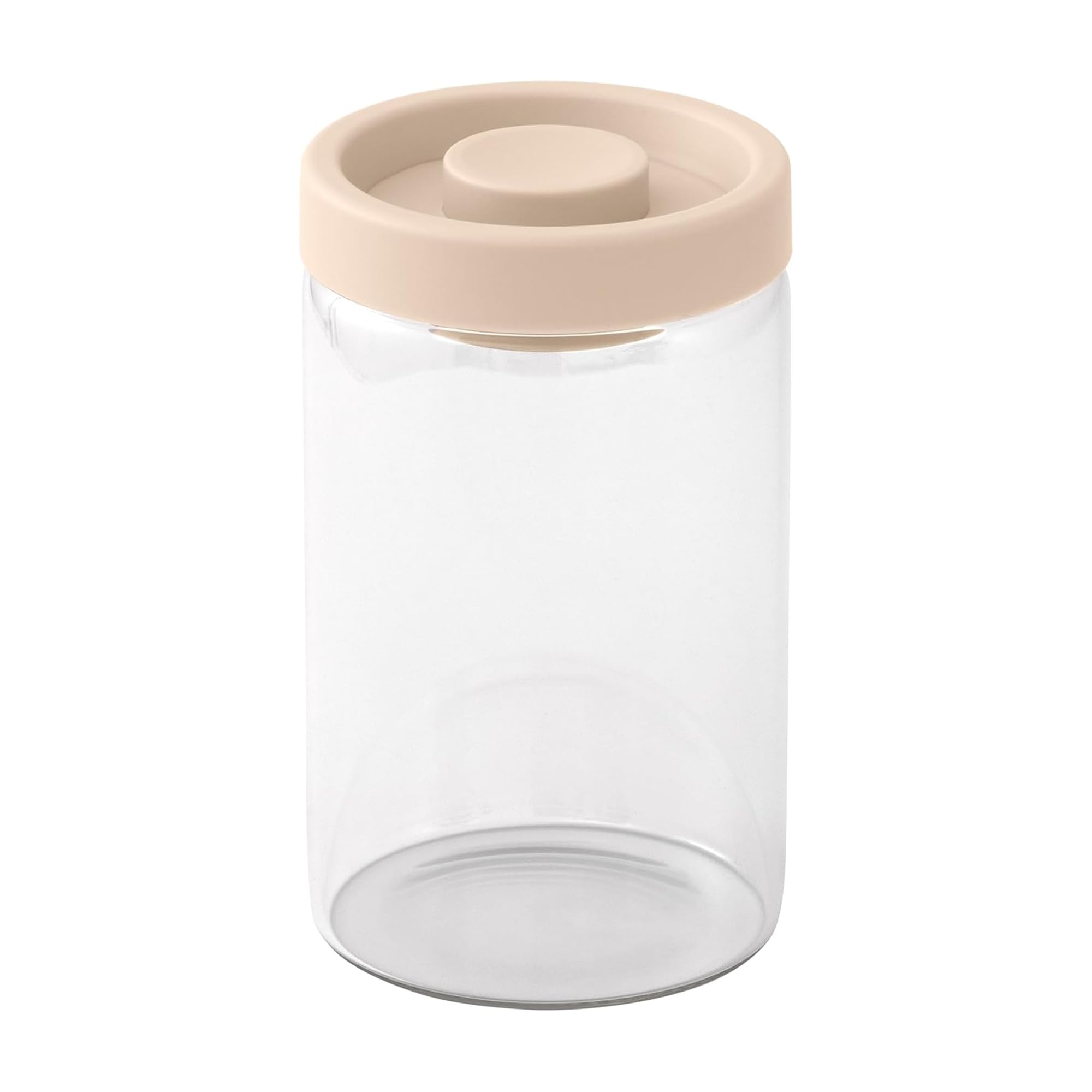 Brabantia Vakuum-Vorratsglas 1,2 Liter mit integriertem Pumpdeckel und hohem, klarem Design, geeignet für Kaffee, Tee oder trockene Speisekammerzutaten in Schränken Küche, Haushalt & Wohnen