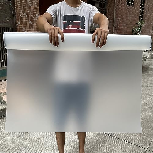 Balkon-Sichtschutz, mattierter Acryl-Kunststoff, Sonnenschutz, Abdeckung für Außenbereich, Terrasse, Zaun, wetterfester Schutz für Fenster, Markise, Baldachin, individuelle Größe (45,5 x 60 cm)