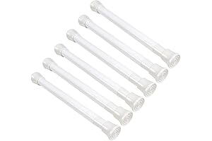 KXLIFE Small Tension Rods 5-12 Inch for Hanging Curtains & Storage