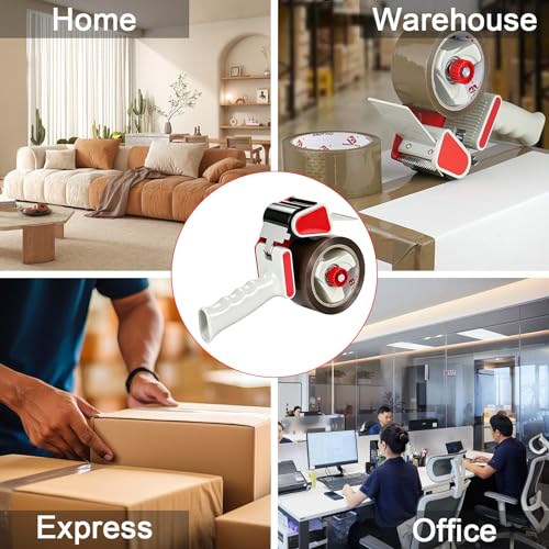 BOMEI PACK Heavy Duty Tape Gun and Dispenser with 6 Brown Packaging Tapes. Brown Packaging Tape 1.88 Inch X 55 Yards with Metal Tape Gun Dispenser for Moving Boxes,Warehouse Or General Packing Uses by BOMEI PACK - Used condition - Image 7