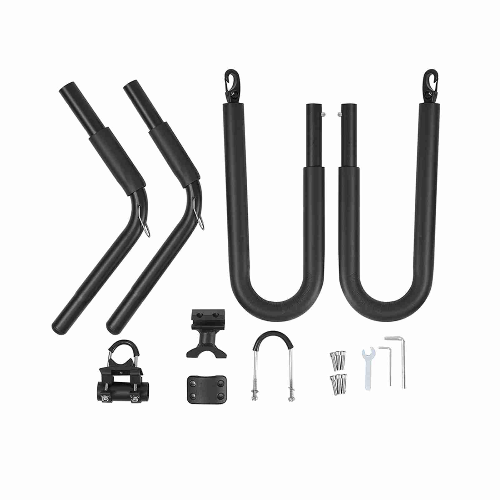 Moved By Bikes Support de planche de surf en alliage d'aluminium et mousse compatible avec les shortboards, Boogie, snowboards et