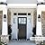 Darkaway Outdoor Wall Lights for House, Exterior Lighting Fixtures Wall Mount Outside Porch Lights Waterproof Black Outdoor Sconce Lights with Water Ripple Glass for Patio Garage Front Door