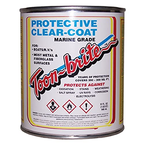 Toon-Brite P100QT Protective Clear-Coat - 32 oz. (Quart) White