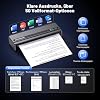 Portable Wireless Printer for Travel On-the-Go, Inkless Thermal Printer 2600mAh, Supports 8.5x11 Letter & A4 Paper, Bluetooth for iPhone Android Laptop, Perfect for Truckers, Students, Remote Work