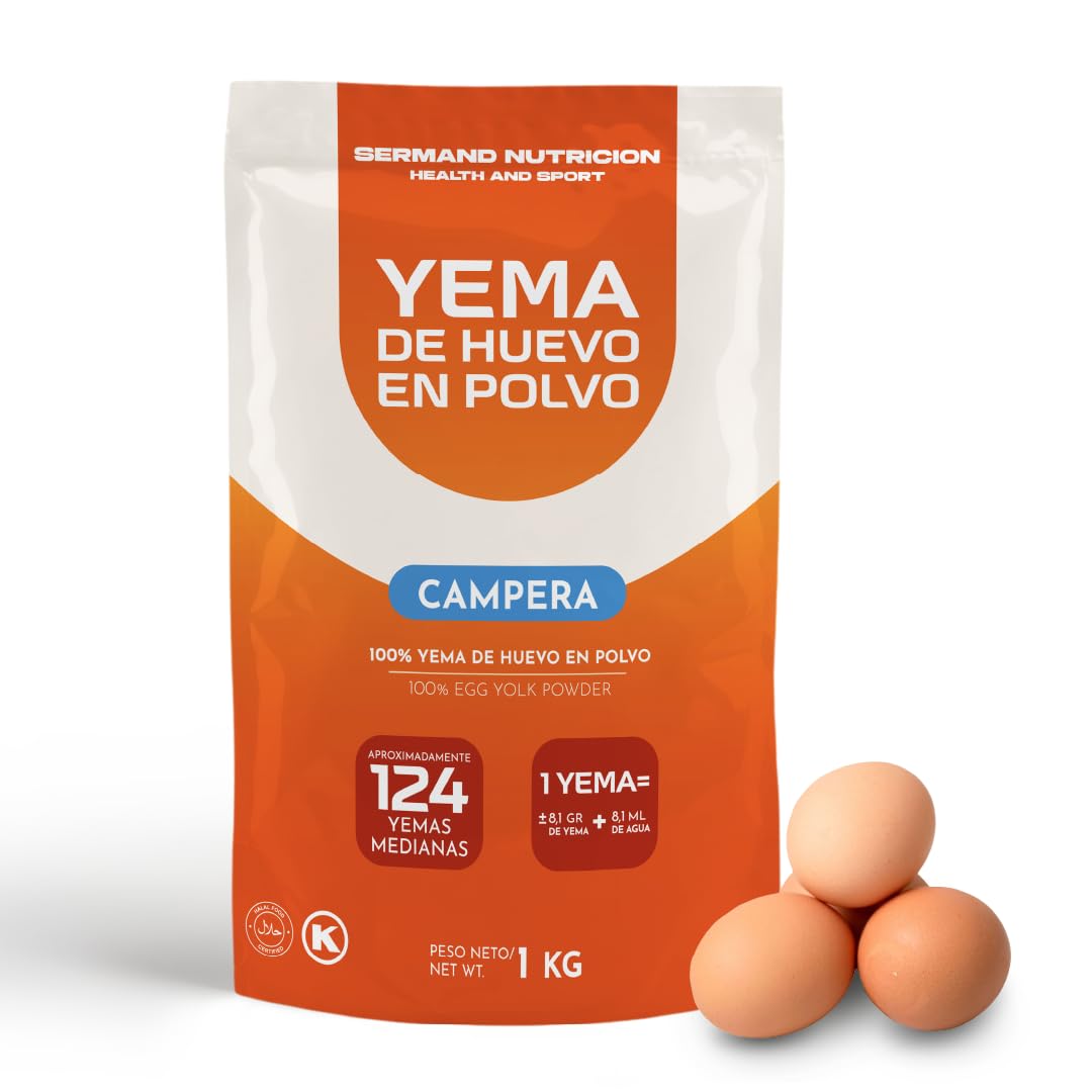 Eigelb-Pulver (1 kg) | Eigelb aus Freilandeiern | Pasteurisiertes Ei | Ohne Zusatzstoffe | Laktosefrei | Glutenfrei | Vakuumverpackt