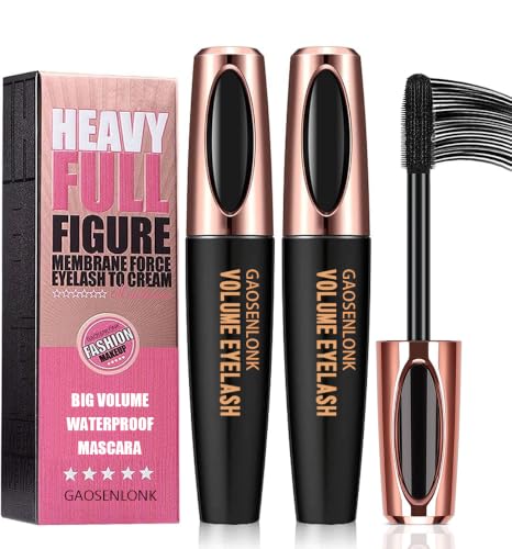 Image of 2Pcs 4D Silk Fiber Lash Mascara, Long Lasting Eyelashes Mascara
