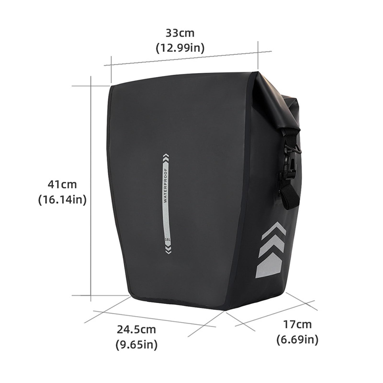 Bolsas de sillín de bicicleta resistentes al agua, bolsas de equipaje para bicicleta, bolsa de maletero para ciclismo, bolsas traseras para viajes, bolsa de estante trasero para equipo al aire libre