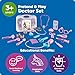 Learning Resources Pretend & Play Doctor Set Pink - Medical Kit for Kids, Imaginative and Role Play, Toddler Toys, Social and Language Skills, Fine Motor, Birthday Gift for Boys and Girls