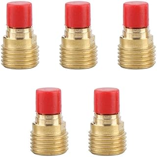 45V44 Collet Body TIG Welding Torch Gas Lens Kit Accessories, 2.4mm 3/32 Gas Lens Collet Body for TIG Welding Torch WP-9/20/25, TIG Gas Lens Collet Body (5PCS)