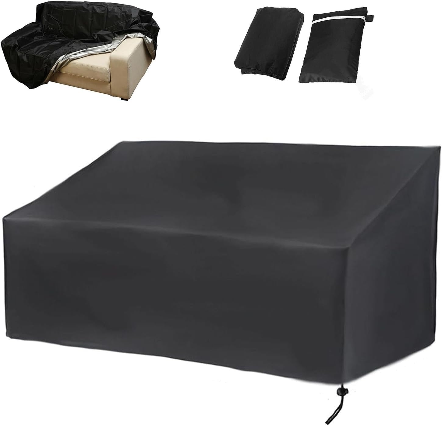 Funda para banco de jardín de calidad superior con tela Oxford 420D y máxima resistencia