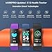 MorePro Fitness Activity Tracker Heart Rate Blood Pressure Monitor, IP68 Wateproof Smart...