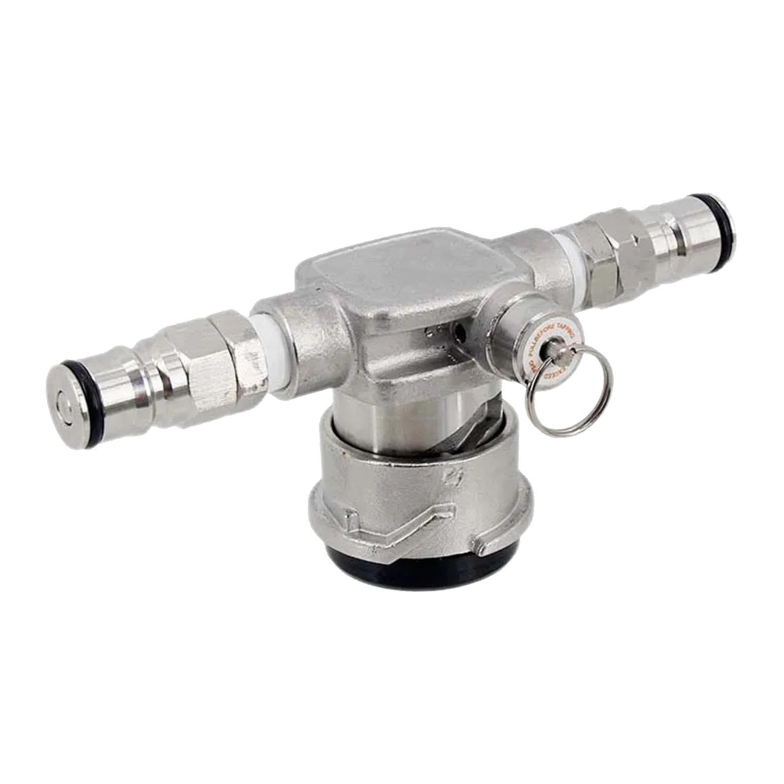 MagiDeal Acoplador de Barril de Cerveza de bajo con Bloqueo de Bola, Repuesto de Acero Inoxidable, fácil conexión, dispensador de Grifo de Barril Que, Type S