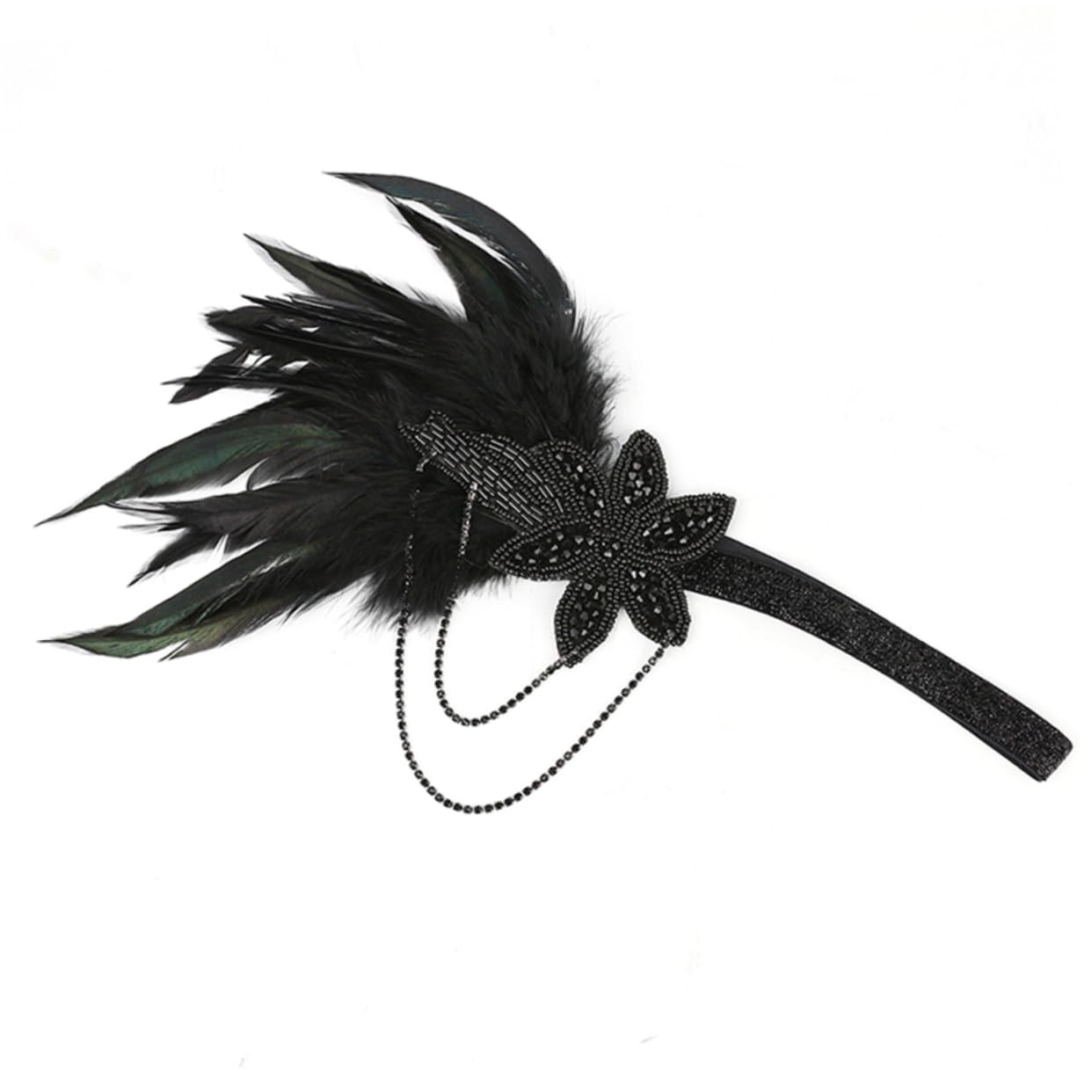 MAGICLULU 3 Pz Da Donna Per Turbante Accessori Per Flapper Accessori Per Costumi Anni '20 Fascinatori Di Da Donna Cerchietto Di Catena Di Nappe Nozze Mancare