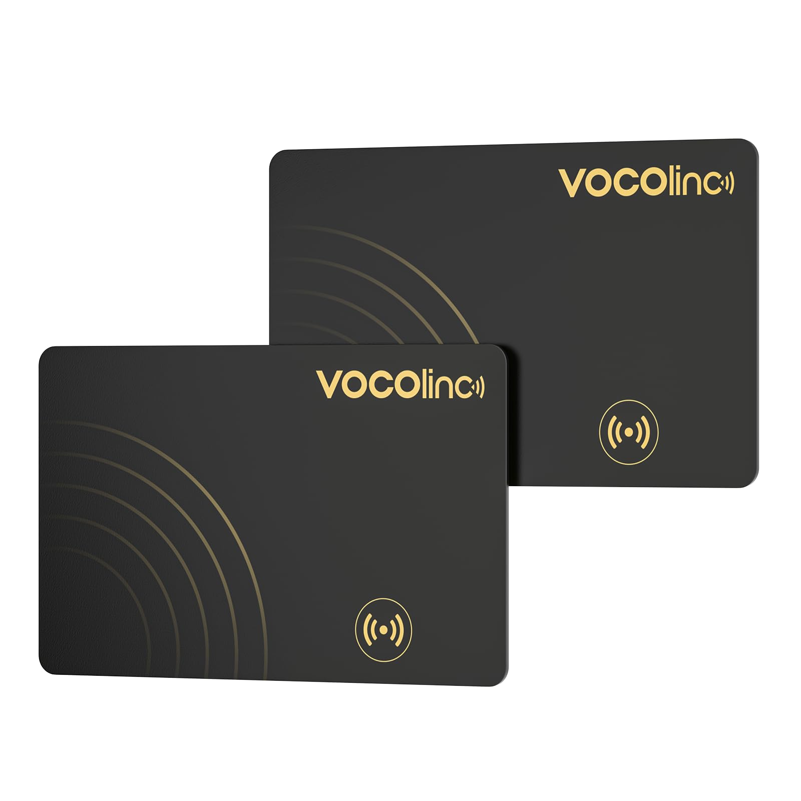 VOCOlinc Air Tag Smart Card Bluetooth, Wallet Tracker 2 Pack Thin 1.6mm Compatibile con Apple Dov’è (solo iOS, NON per Android), Localizzatore Portafogli Trova Oggetto per Bagaglio/Valigia/Passaporti