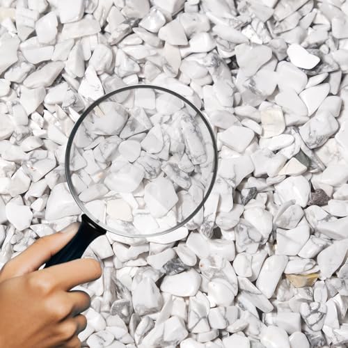 Image of Howlite Chips Bulk 2lbs, 2400+ Pieces, 5-8mm Natural Gemstones