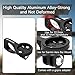 Aero Bar Bike Mount, Bike Computer Mount for Garmin Edge, Aluminium Alloy Aero Bar Bike Computer Mount Fits for Bike GPS Computer,for Garmin, for Combo & for GoPro Action Camera - Short Version Black