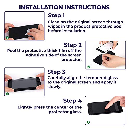 Image of Screen Protector for Samsung Galaxy S10 Black Tempered Glass Edge-to-Edge Full Glue Curved Screen Protector With Installation Kit