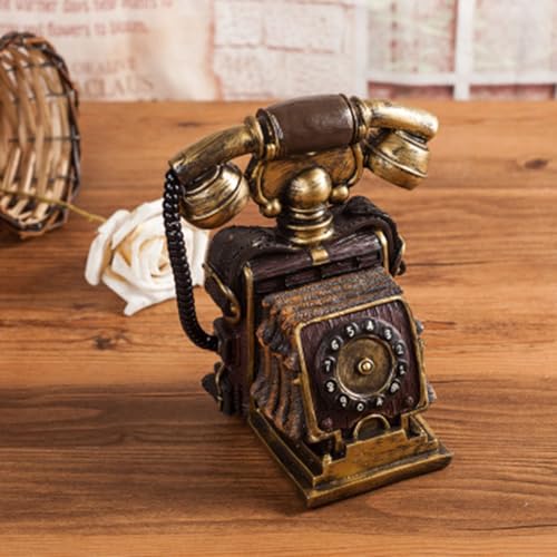 Téléphone vintage authentique en résine pour décors et vitrines