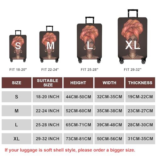 Image of WUJIAONIAO Travel Luggage Cover Baggage Suitcase Cover Protector Skins 18-32 Inch, Brown A10, S (for 18--20 inch luggage), Fashion