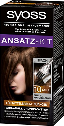 Syoss Ansatz-Kit für mittelbraune Nuancen Stufe 3, 3er Pack (3 x 1 Stück)