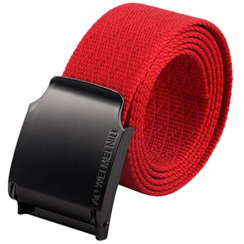 moonsix Nylon Web Belts for Men,Solid Color Military Style 1.5