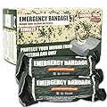 KIWAEZS Israeli Style Emergency Bandage Version A - 6 Inch, Sterile Vacuum Sealed - Combat Tactical First Aid Kit IFAK Supplies - Compression Trauma Wound Dressing, 2 Count