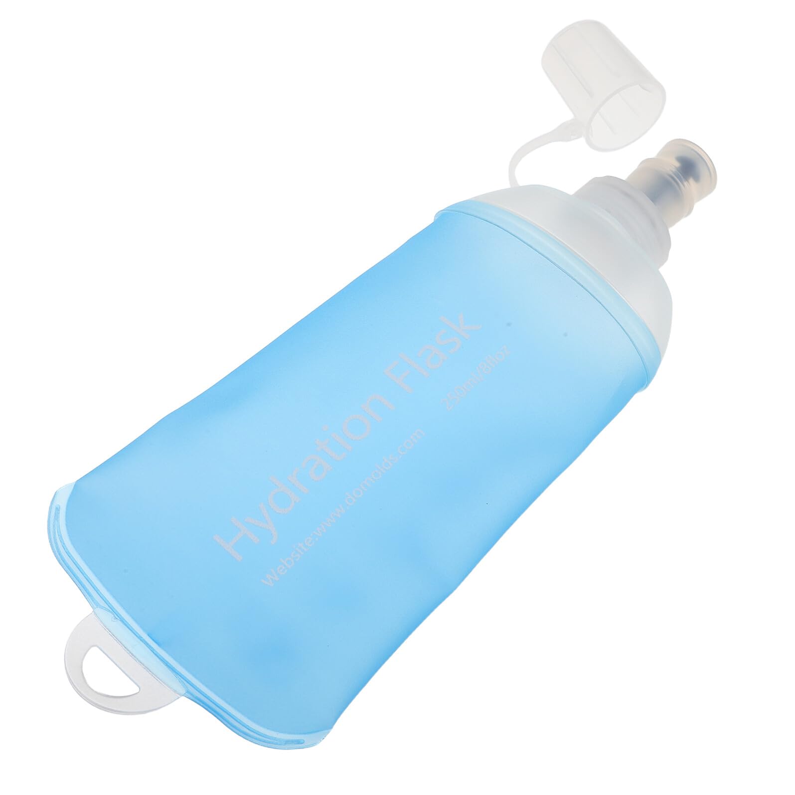 Botella de agua de silicona sin fugas para ciclismo y running