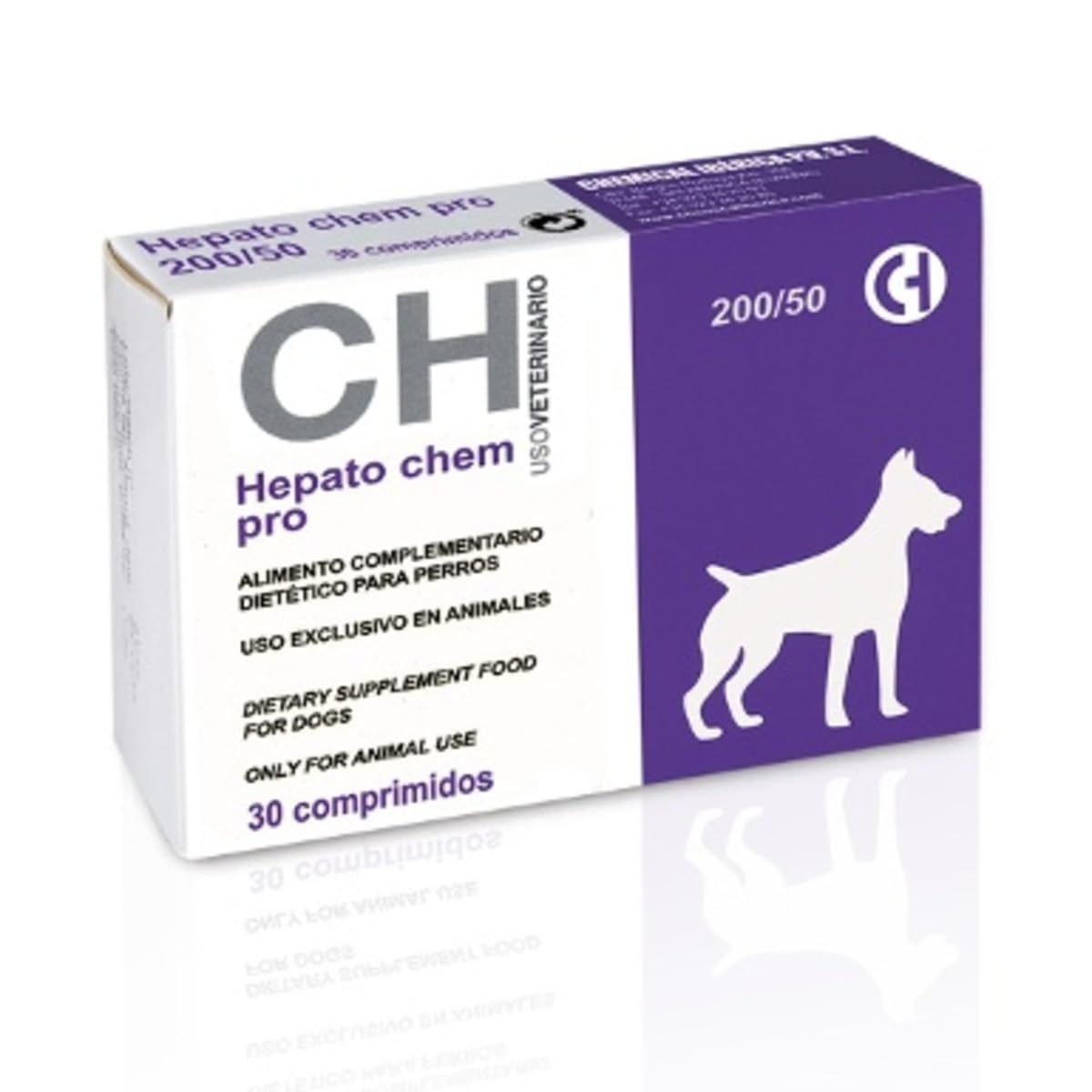 Hepato Chem Pro 200/50 para Perros con insuficiencia hepática 30 Comprimidos