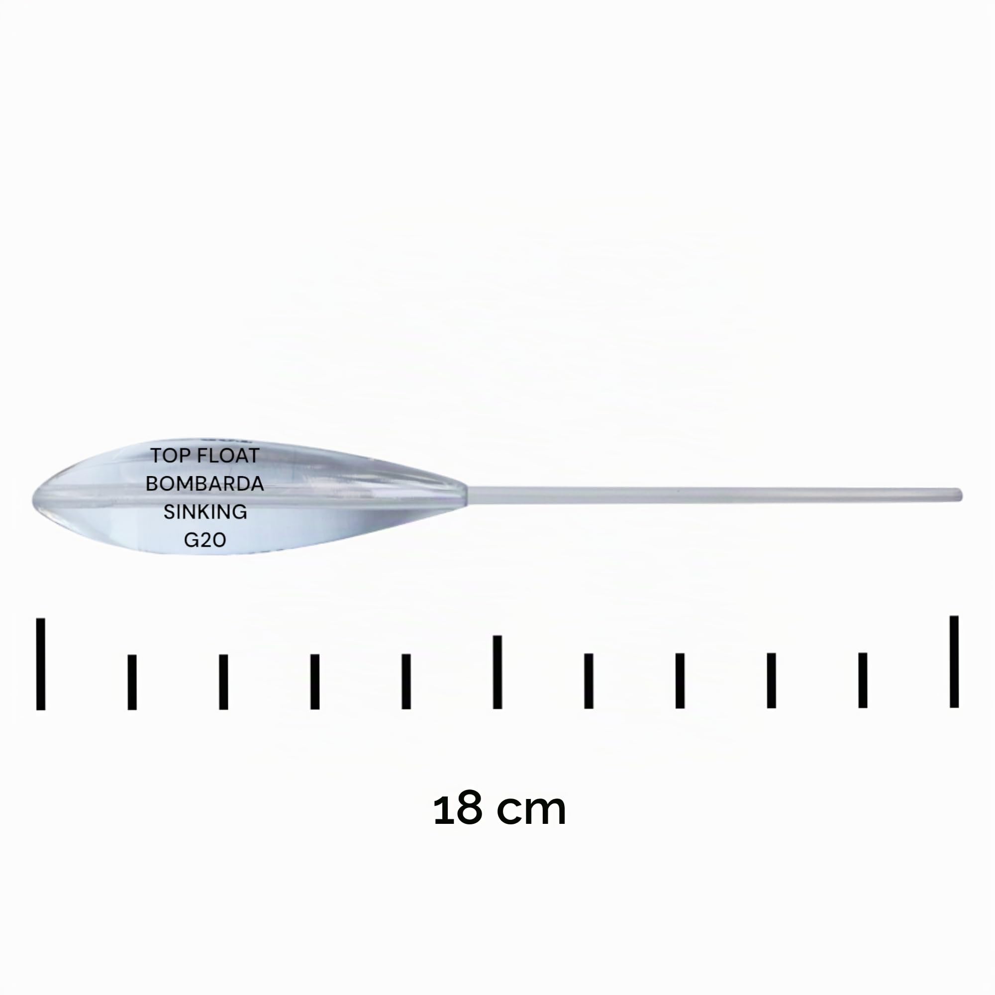 Top Float Bombarda Affondante Trasparente Set 10 x 20g | Sbirolino Sinking - Accessori da Pesca Trota Lago & Fiume - Articoli da Pesca Mare - Kit a Luccio e Spigole - Fishing Set