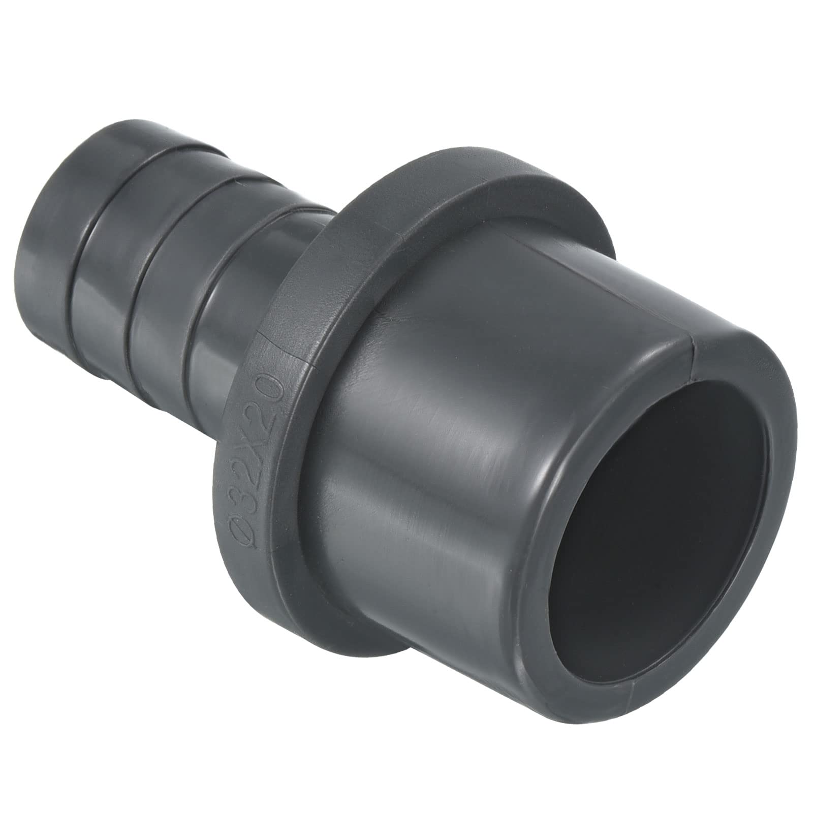 PATIKIL UPVC Reductor Tubo Montaje 32mm OD 25mm Púas, 2 Paquetes Rectos Acoplamientos Adaptador Conector, Gris — view 20