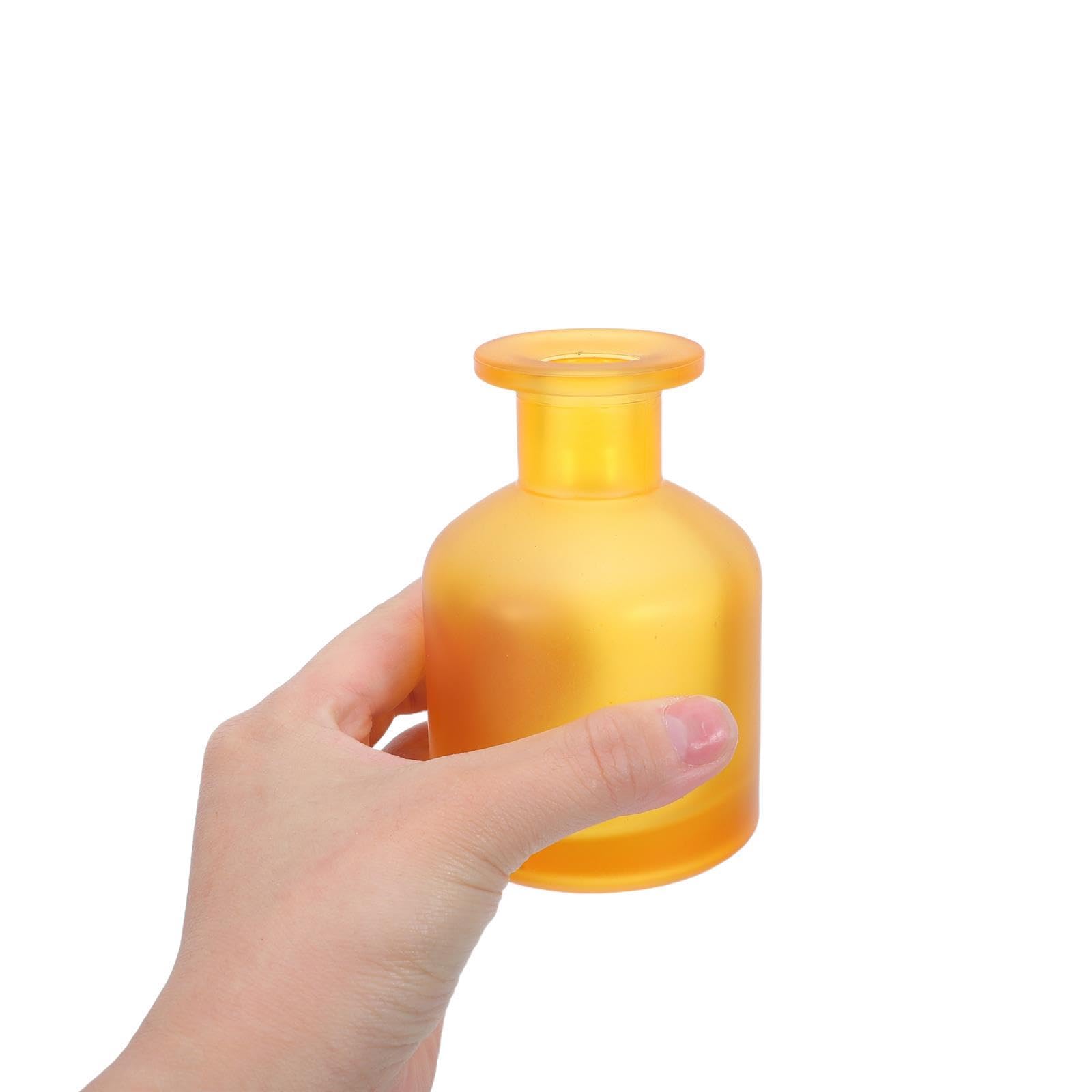 3 puste szklane butelki do dyfuzorów - 130 ml/4,5 uncji, wielokrotnego napełniania, słoiki do aromaterapii - małe pojemniki na perfumy z olejkami eterycznymi do domu, biura, deski