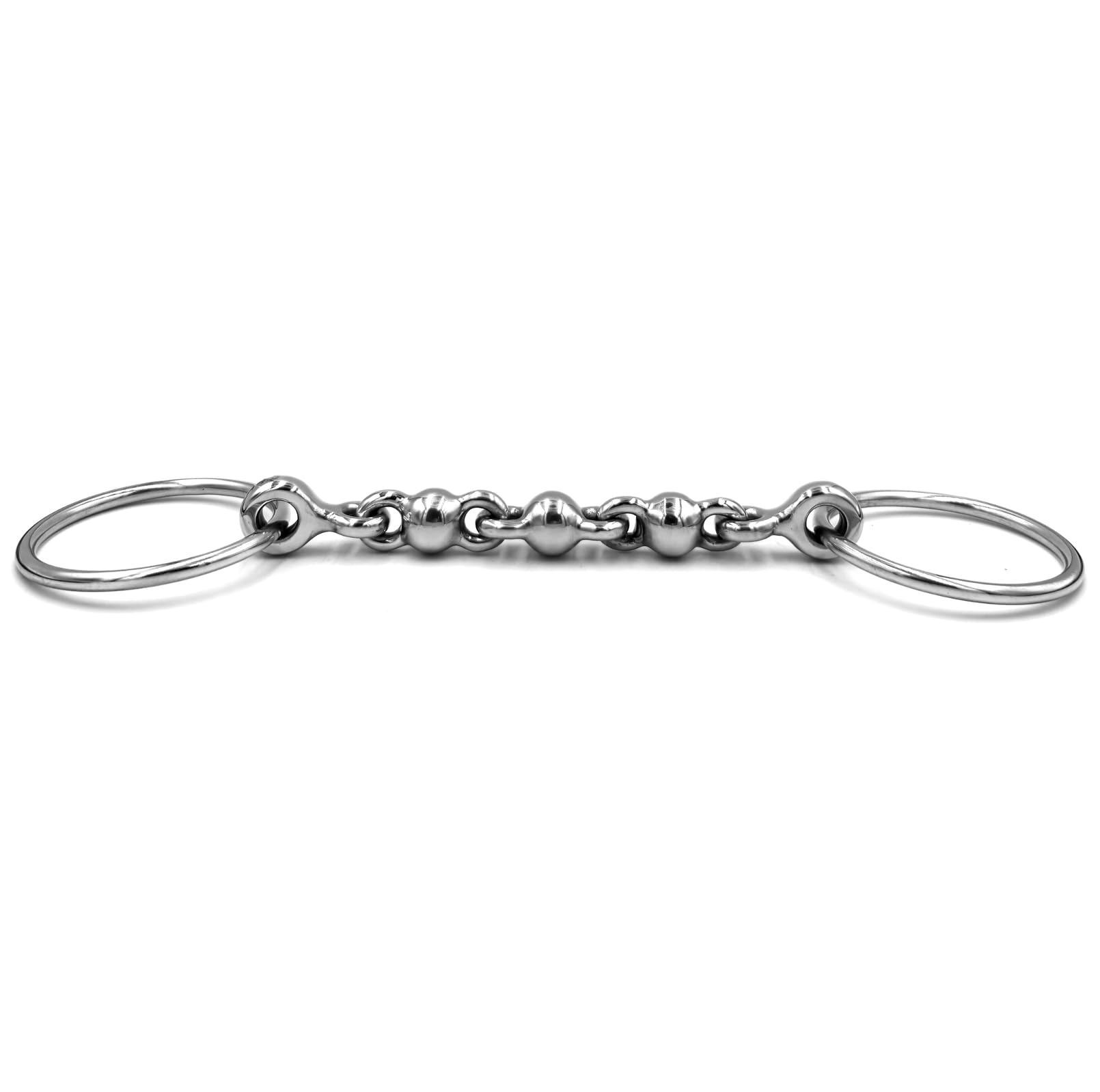 Mors Waterford ES0236 Mors à eau avec boules en acier inoxydable, diamètre de l'anneau 65 mm, épaisseur de mors 10 mm (12,5 cm)