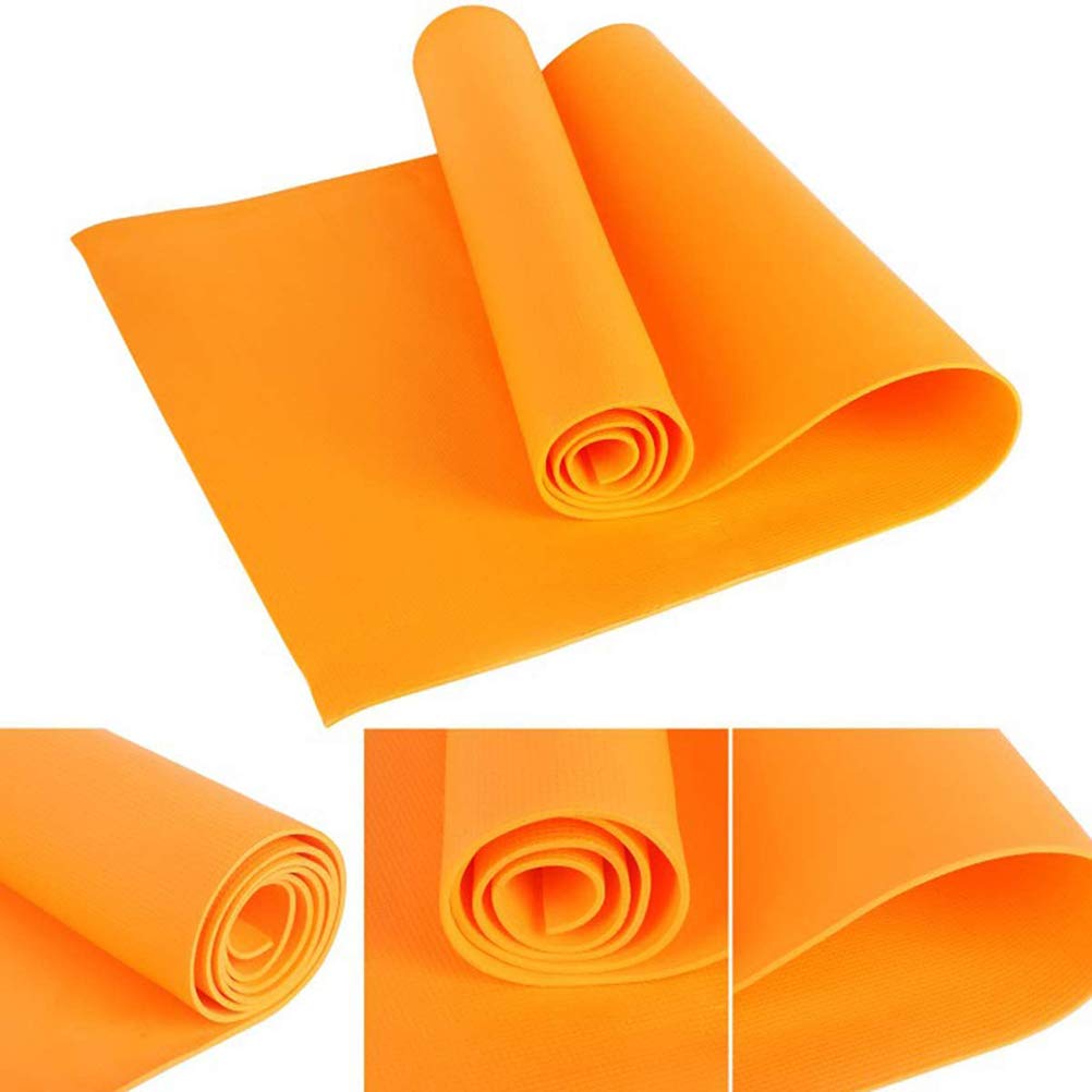 HEITIGN Tappetino Yoga 4MM Eva Antiscivolo Fitness Slim Yoga Home Gym Tappetini per Esercizi Pilates Gym Tappetini per Esercizi Tappetino per Fitness (Arancia)