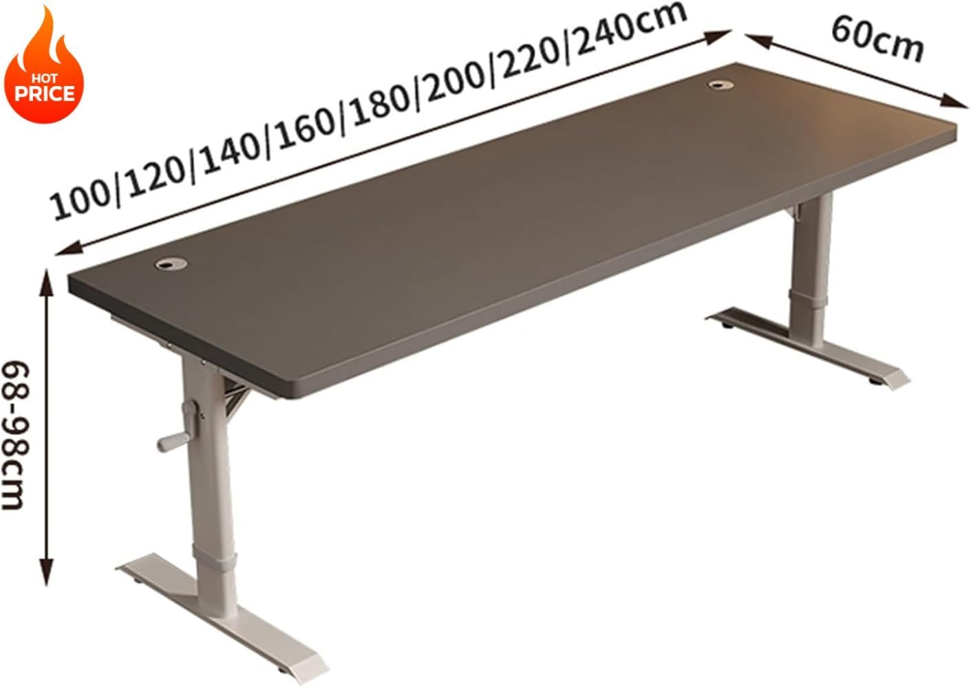 pisipe スタンディングデスク 昇降デスク 昇降式デスク 手動クランク式
