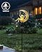 Vuees Solar Garden Statues Outdoor Decor, Fairy Moon Figurine Light Stake, Housewarming Ornament for Patio, Lawn, Yard, Pathway - Unique Gift Ideas for Gardening Mom Grandma