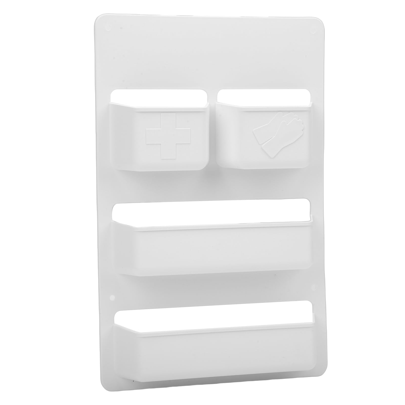 Greensen Organisateur de Porte pour Camping-car, Boîte de Rangement Murale en ABS avec Design à Plusieurs Niveaux pour Papier Toilette dans la Salle de Bain du van ou Camping-car.