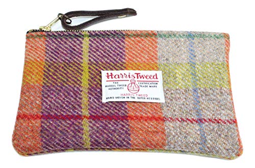 Harris Tweed, pochette per trucchi in Sunset plaid...