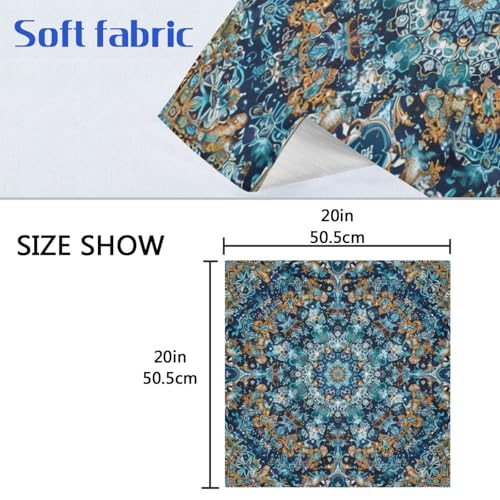 Servilletas de Tela Mandala Indian Boho Juego x6 miniatura 6