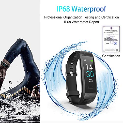 Vabogu Fitness Tracker Hr, With Blood Pressure Heart Rate Monitor, Pedometer, Sleep Monitor, Calorie Counter, Vibrating Alarm, Clock Ip68 Waterproof For Women Men (Pink) #TOP3