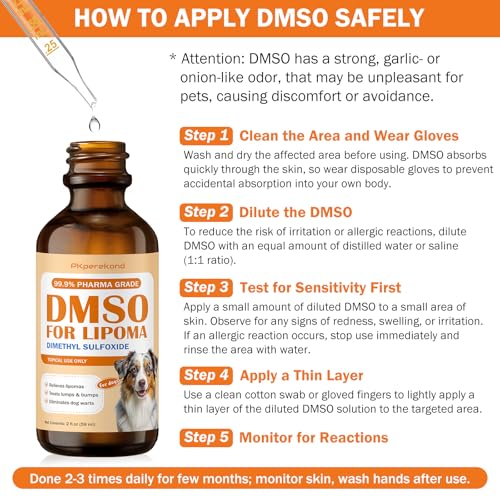 Image of Topical DMSO for Dogs Lipoma, Reduce Inflammation and Swelling, Guard Dog | Away from Lumps and Bumps, Soften Fatty Lumps & Lumps, Dog Pain Relief, Lipoma for Dogs, Help Regain Energy, A Flavor