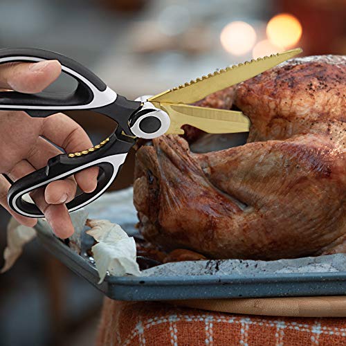 image for FANTAPLUS Kitchen Shears,Premium Heavy Duty Shears Ultra Sharp Stainle