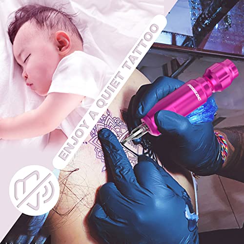 Padieoe Wireless Tattoo Machine Kit Professional Tattoo Kit Tattoo Pen Kit Complete Tattoo Gun Kit Cordless Tattoo Machine with 20 Tattoo Cartridge Needles Tattoo Supplies for Beginners WTK113