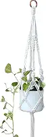 Suporte Corda Para Pendurar Vasos de Planta 70cm Arte Macrame (Cru)