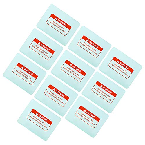 10Pcs Welding Helmet Lens Transparent Protective Spare Lens Round Corner Welding Protective Lens for Welding Helmet